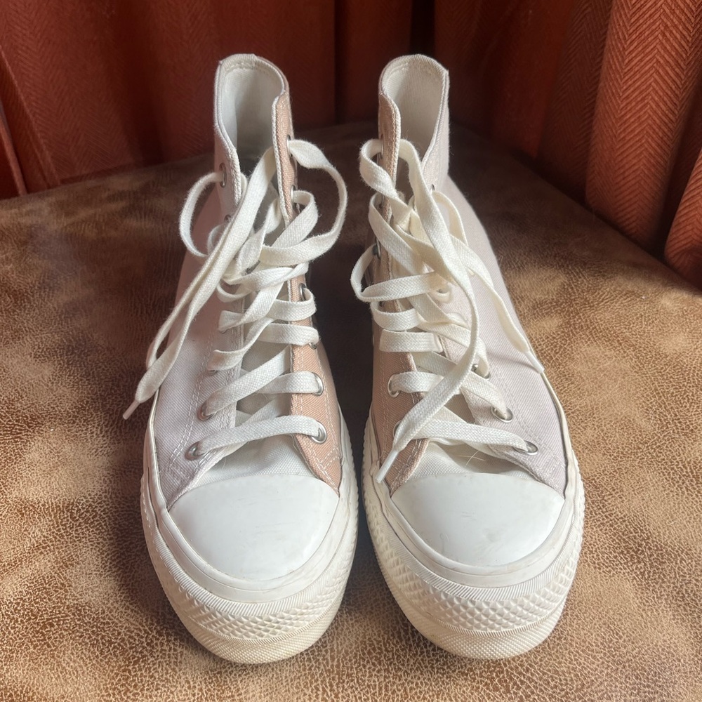 Converse Tri Panel Color Block Platform High Tops